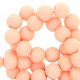 Acrylic beads 4mm round Matt Peach